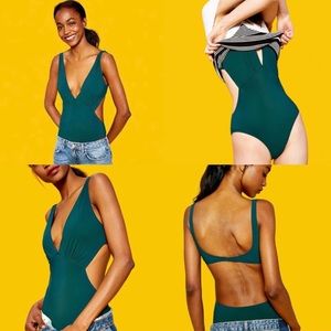 ZARA ONCE PIECE BATHING SUIT WITH CUTOUTS